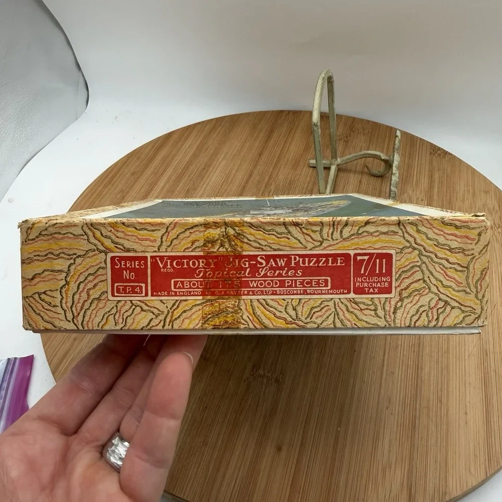Vtg Victory Wood Puzzle British WWI WW2 Battleship‎ H.M.S. 